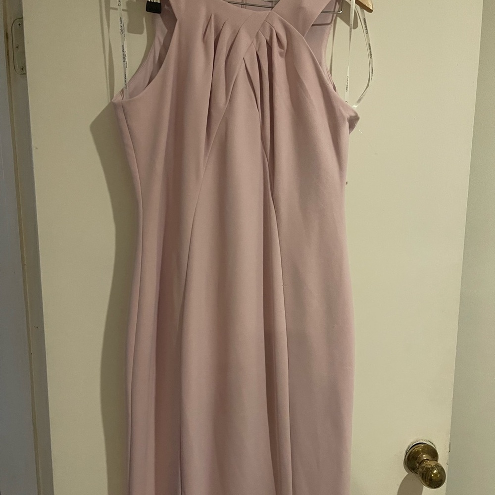 Calvin Klein Soft Pink Midi Dress